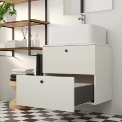 Emuca Tiroir extérieur Simplex 25kg hauteur 159mm, profondeur 490mm, acier, Gris antracite