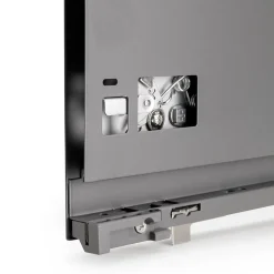 Emuca Tiroir extérieur Vertex avec réglages 3D hauteur 178mm, 40kg, épaisseur de panneau de 18mm, profondeur 500mm, Acier, Gris