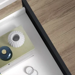 Emuca Tiroir extérieur Vertex avec réglages 3D hauteur 93mm, 40kg, profondeur 270mm, Acier, Peint en blanc