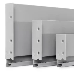 Emuca Tiroir extérieur Vertex 40kg hauteur 93mm, profondeur 350mm Acier, Gris peint