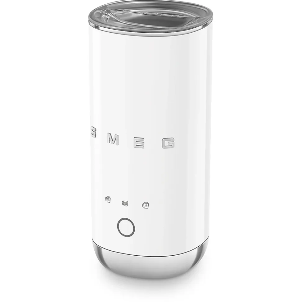 Emulsionneur de lait 500w 0.12 / 0.18l blanc Smeg MFF02WHEU années 50