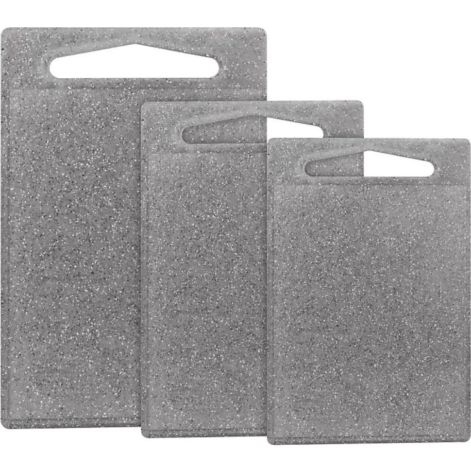 Ensemble 3 planches à découper aspect granit gris Classbach C-SB4012K-GRY