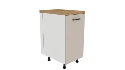 Ensemble d'armoires de cuisine, Cachemire / chêne Evoke, 240 / 180 x RÉGLABLE x 48,5 cm