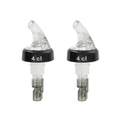 Ensemble de 2 Becs verseurs doseur à alcool à bille 4 cl Fackelmann