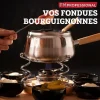 Ensemble de 2 Brûleurs alcool fondue savoyarde FM Professional
