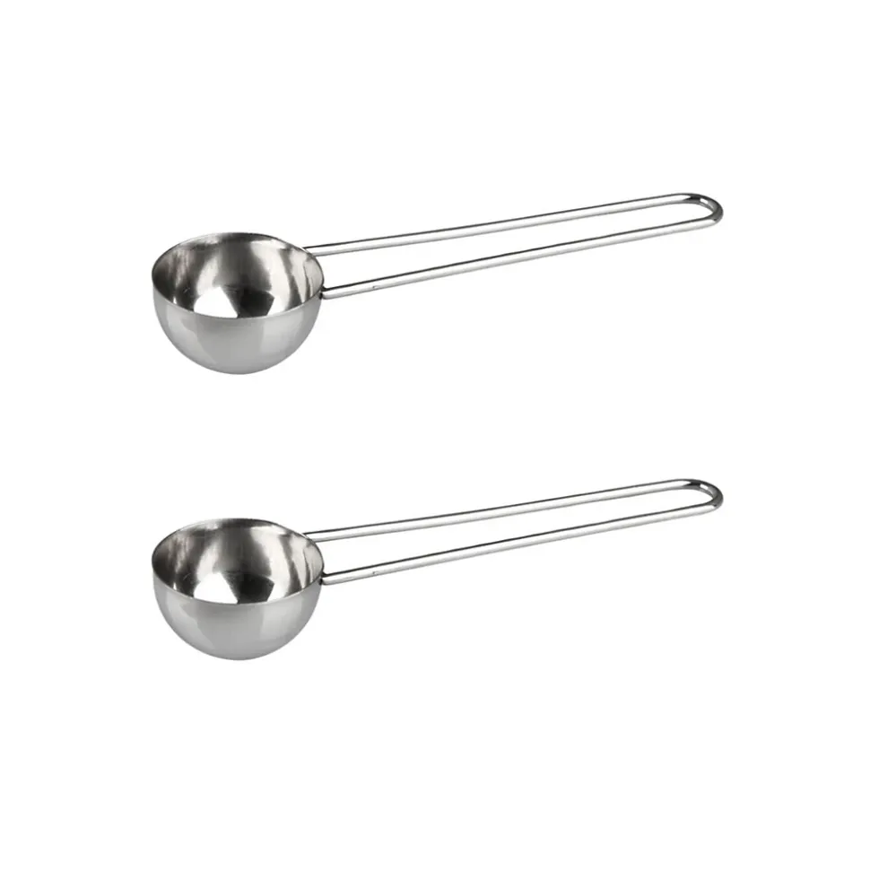 Ensemble de 2 Cuillères doseuse à café inox environ 8gr Fackelmann Petit Déjeuner