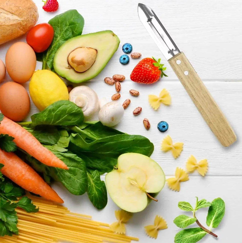 Ensemble de 6 Eplucheurs Econome Nature 16 cm Nirosta