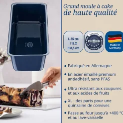 Ensemble de 2 Moules à cake 35 cm Dr Oetker Back Liebe