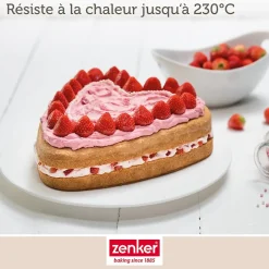 Ensemble de 2 Moules à gâteau cœur avec charnière 27 x 25 cm Zenker Special Creative
