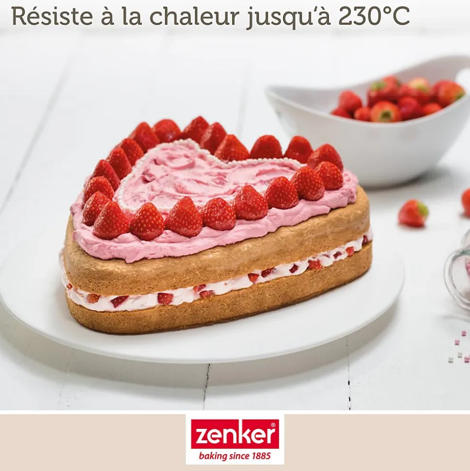 Ensemble de 2 Moules à gâteau cœur avec charnière 27 x 25 cm Zenker Special Creative