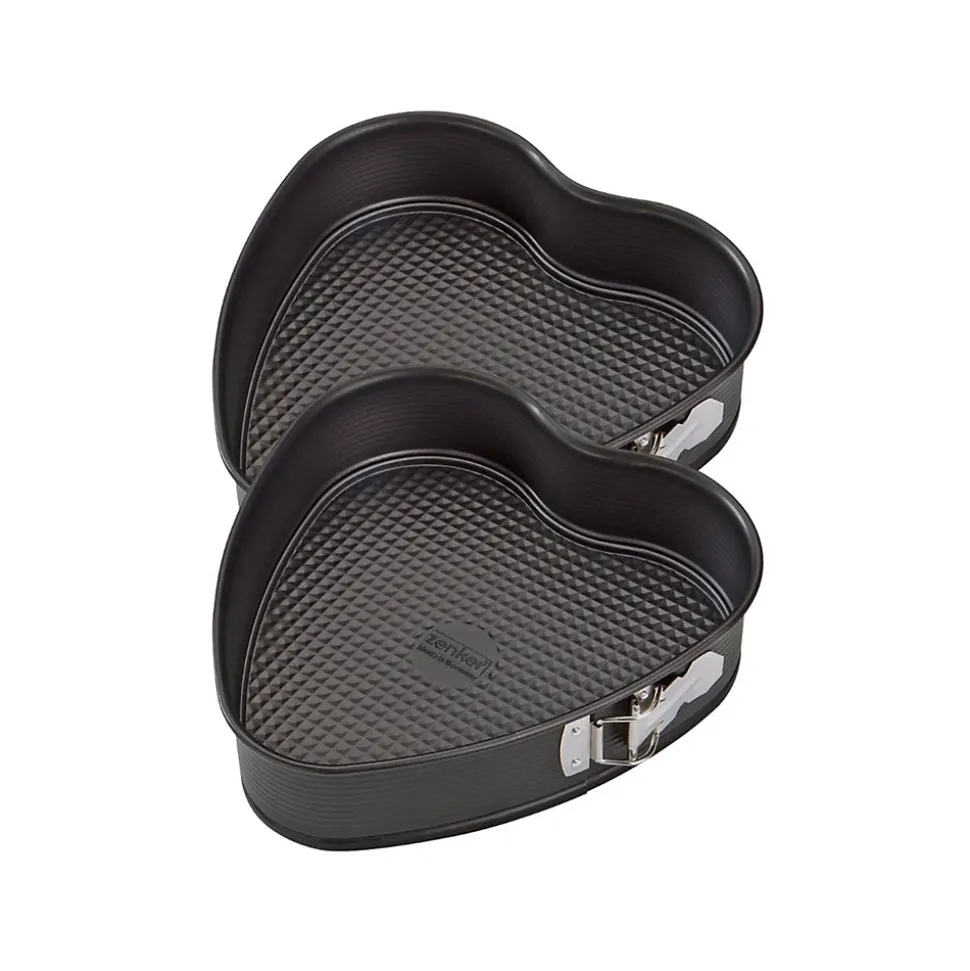 Ensemble de 2 Moules à gâteau cœur avec charnière 27 x 25 cm Zenker Special Creative