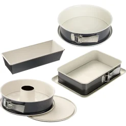 Ensemble de 4 moules à gâteaux de formes différentes de 28 à 32 cm Dr.Oetker Back-Trend