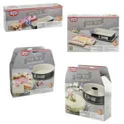 Ensemble de 4 moules à gâteaux de formes différentes de 28 à 32 cm Dr.Oetker Back-Trend