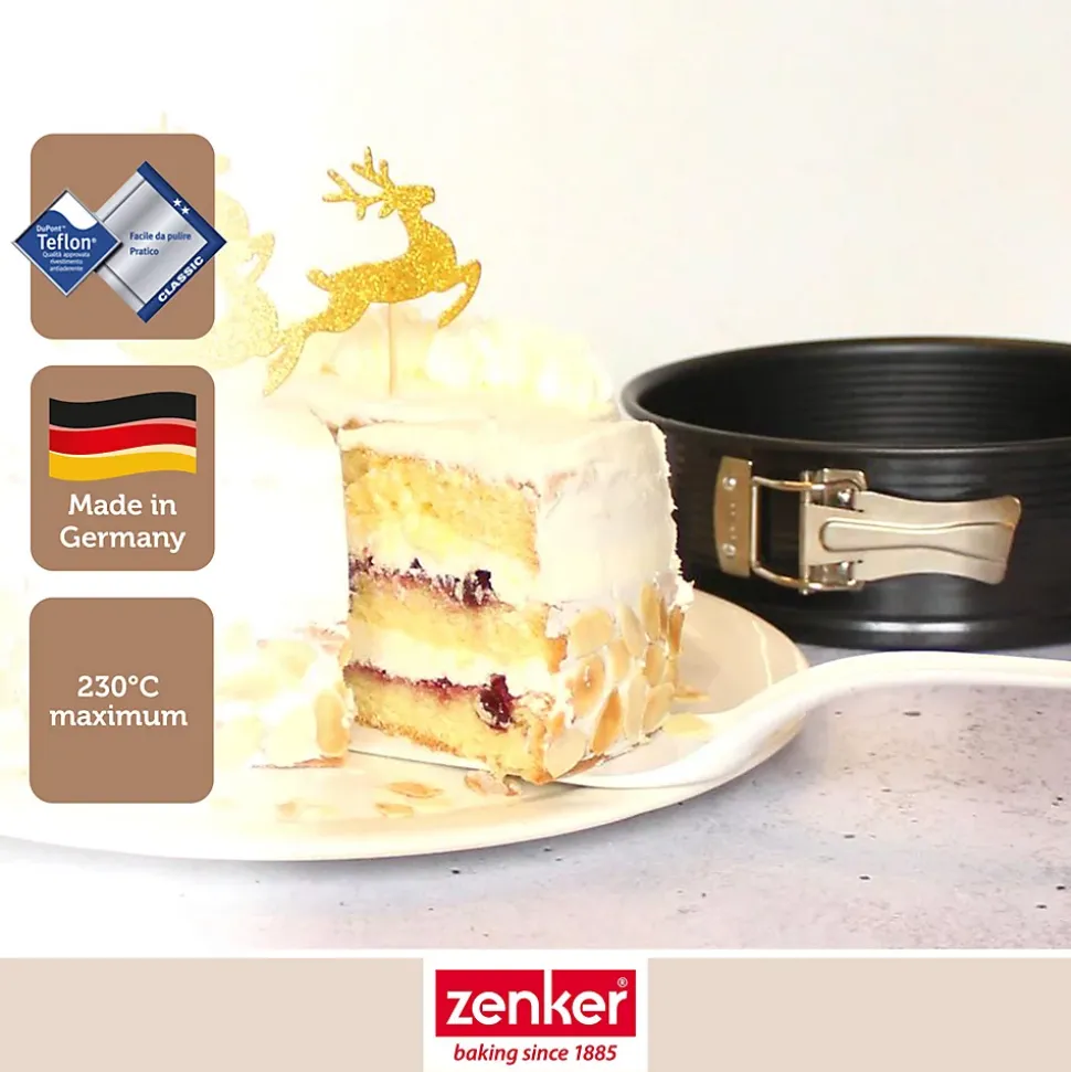 Ensemble de 2 Moules à manqué à charnière 20 cm Zenker Black Metallic