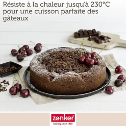 Ensemble de 2 Moules à manqué à charnière 20 cm Zenker Black Metallic