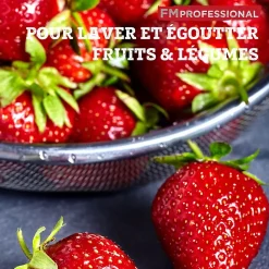 Ensemble de 2 Passoires inox XL 24 cm FM Professional