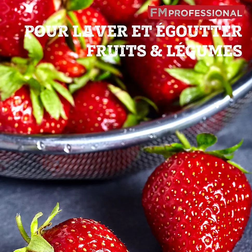 Ensemble de 2 Passoires inox XL 24 cm FM Professional