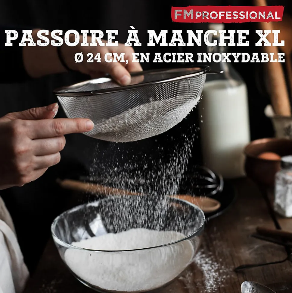 Ensemble de 2 Passoires inox XL 24 cm FM Professional