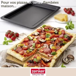 Ensemble de 2 Plaques à pizza rectangulaire 42 x 29 cm Zenker Spécial Countries