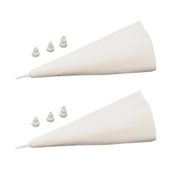 Ensemble de 2 Poches à douille réemployable et 4 embouts plastique 31 cm Zenker Smart Pastry