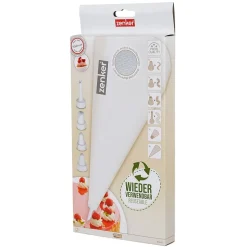 Ensemble de 2 Poches à douille réemployable et 4 embouts plastique 31 cm Zenker Smart Pastry