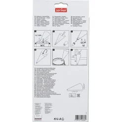 Ensemble de 2 Poches à douille réemployable et 4 embouts plastique 31 cm Zenker Smart Pastry