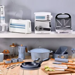 Ensemble de 3 poeles a frire Bergner Optimum Plus 18-22-26 cm avec ustensiles de cuisine