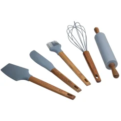 Ensemble de 3 poeles a frire San Ignacio Navy Paradise 16-20-24cm avec ustensiles de cuisine