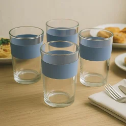 Ensemble de 3 poeles a frire San Ignacio Navy Black 16-20-24cm avec un ensemble de verres