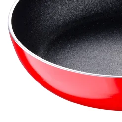 Ensemble de 3 poeles a frire San Ignacio Navy Red 16-20-24cm avec ustensiles de cuisine