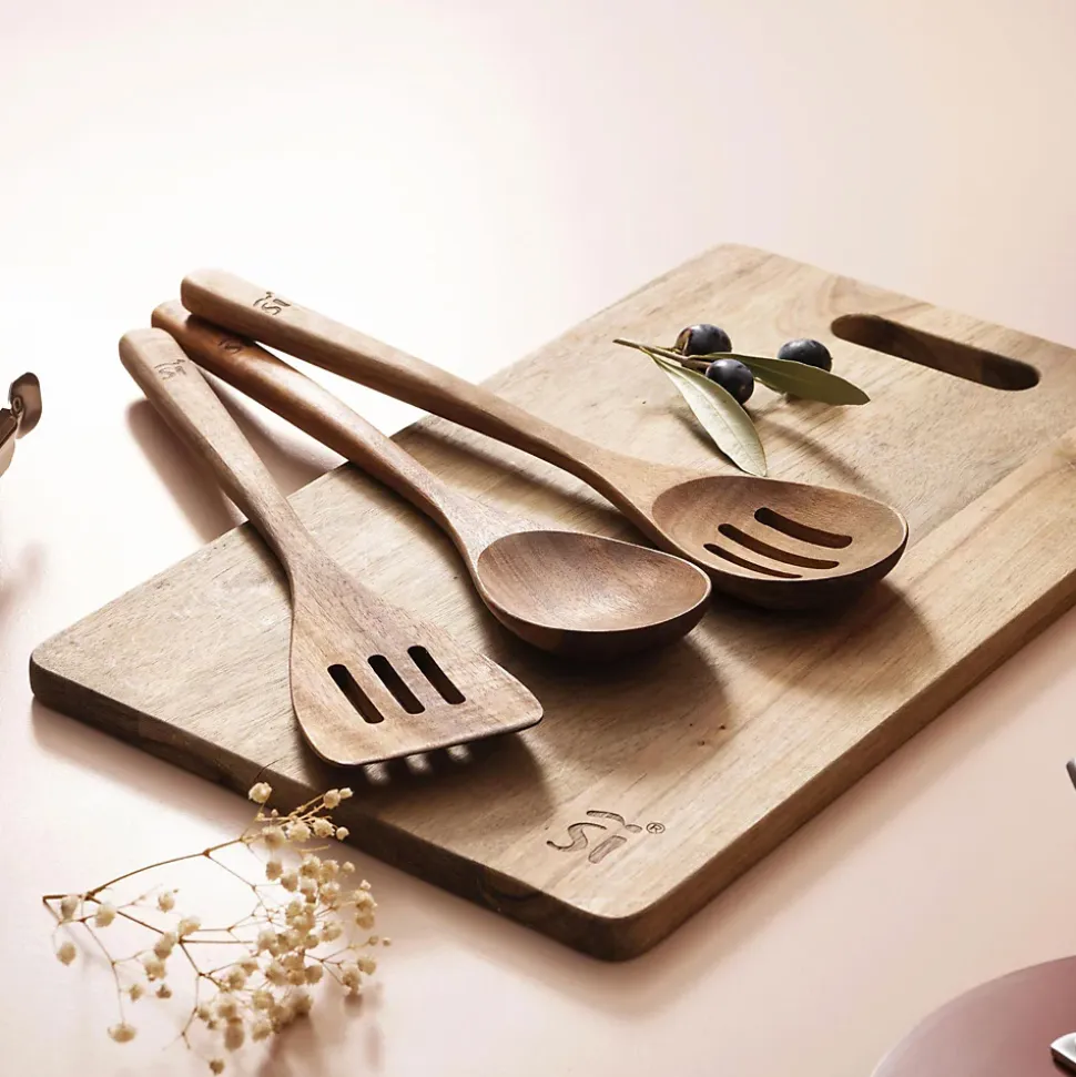 Ensemble de 3 poeles a frire San Ignacio Navy Black 16-20-24cm avec ustensiles de cuisine