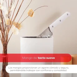 Ensemble de 3 poeles Bergner Optimum Plus 18-22-26 cm avec bloc a couteaux