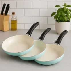 Ensemble de 3 poeles San Ignacio 16-20-24cm avec couverts