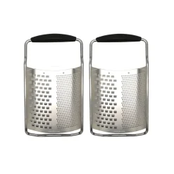 Ensemble de 2 Râpes à fromage inox 2 en 1 de 22 cm Fackelmann