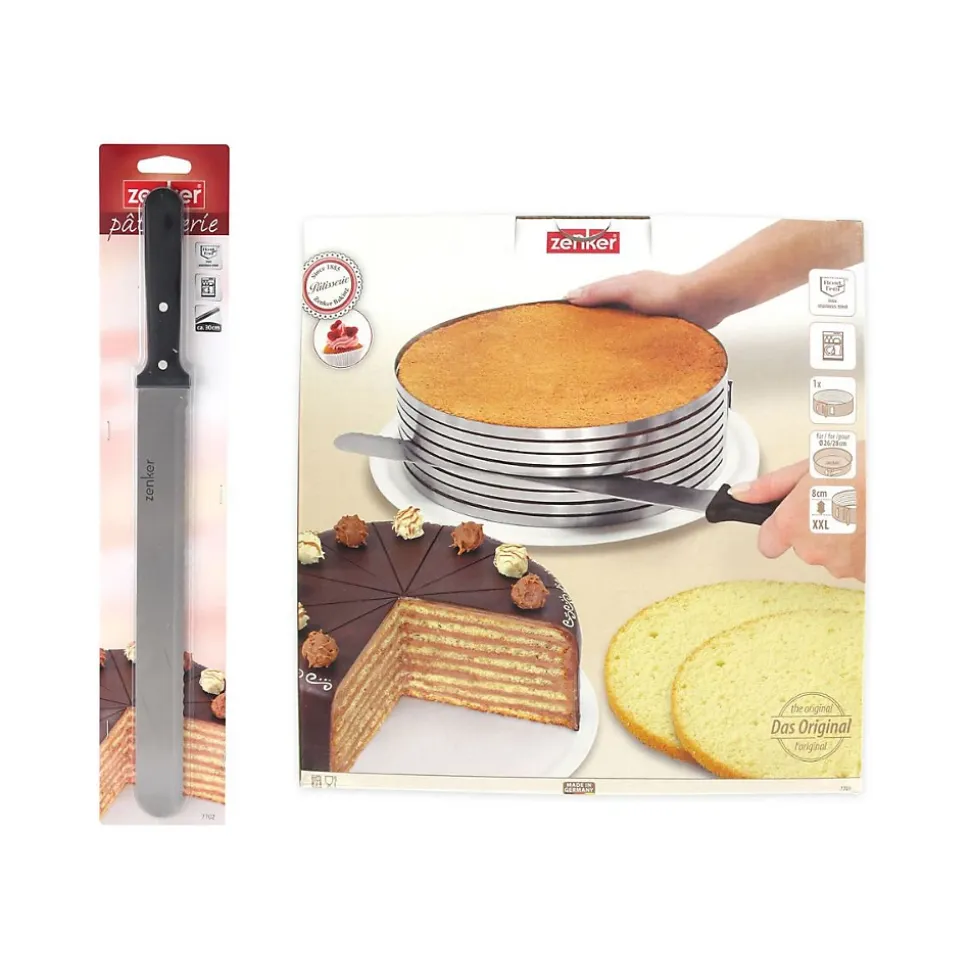 Ensemble de 2 ustensiles de pâtisserie pour layer cakes Zenker