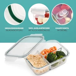 Ensemble de boite à repas en verre 3 pièces Classbach C-FHDM4021G