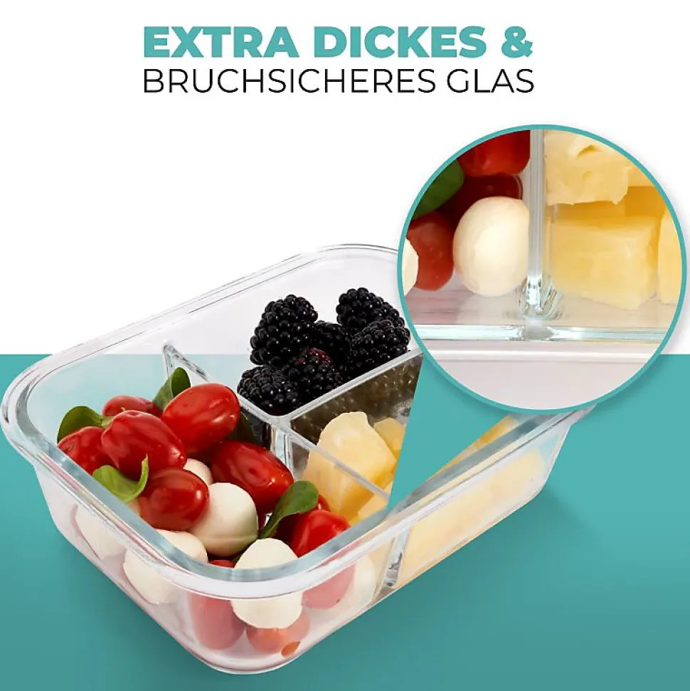 Ensemble de boite à repas en verre 3 pièces Classbach C-FHDM4021G