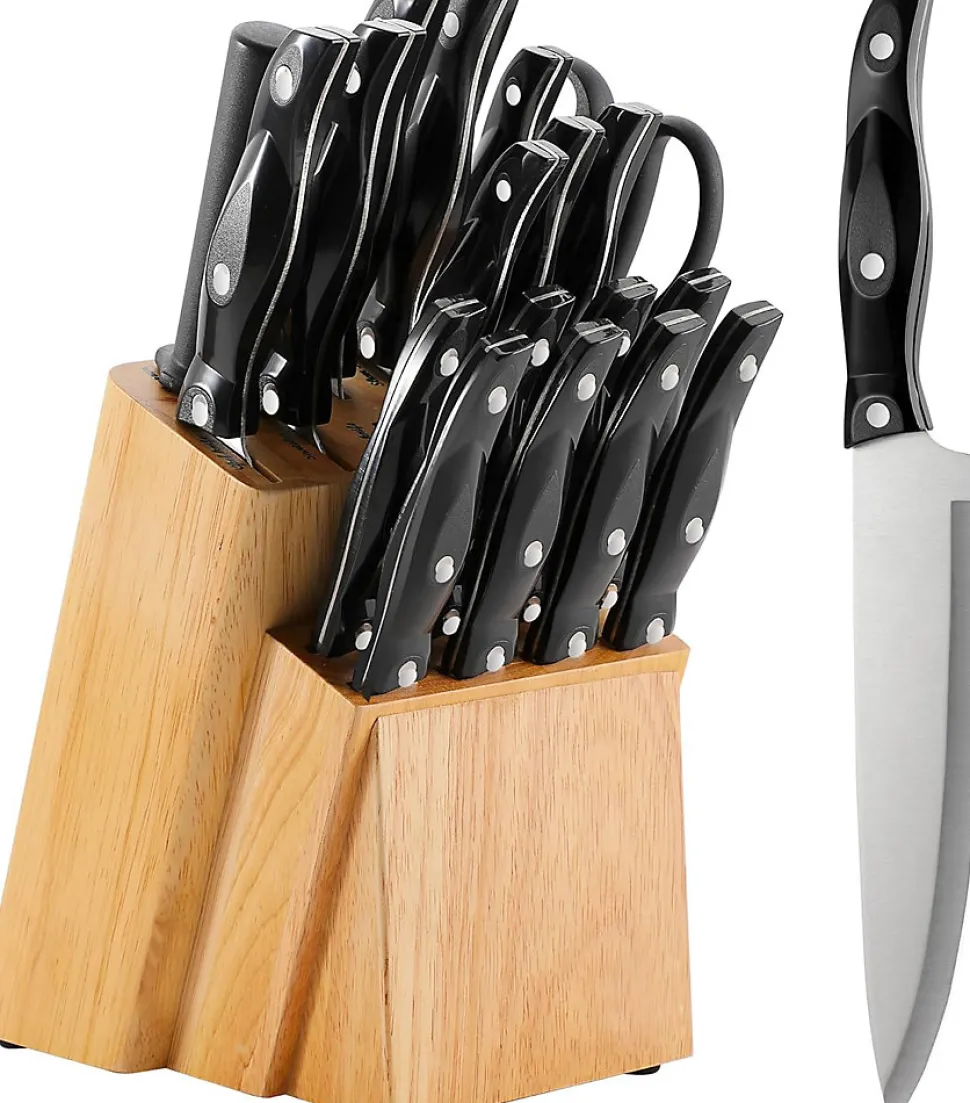 Ensemble de couteaux de cuisine 19 pièces avec bloc