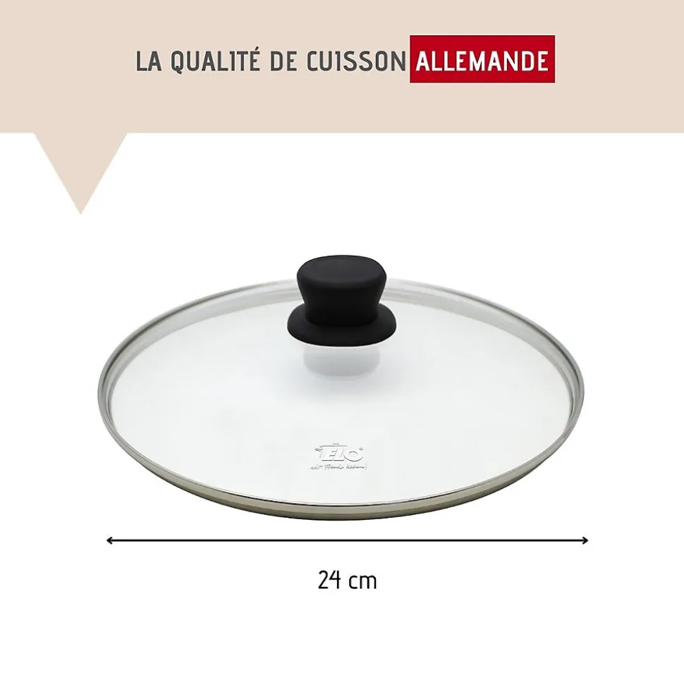 Ensemble de poêle et couvercle en verre de 24 cm Elo Smart Life