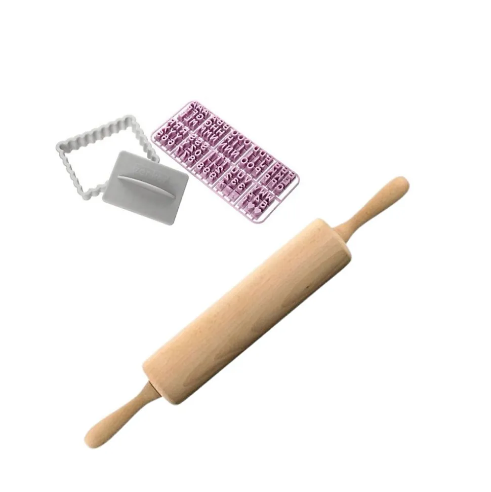 Ensemble de pâtisserie Zenker emporte-piéces et rouleau à pâtisserie