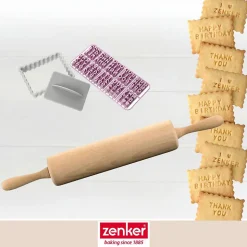 Ensemble de pâtisserie Zenker emporte-piéces et rouleau à pâtisserie