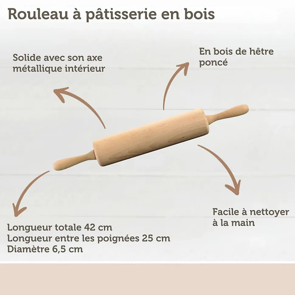 Ensemble de pâtisserie Zenker emporte-piéces et rouleau à pâtisserie