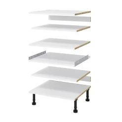 Ensemble de tablettes pour colonne d'électroménager blanc L.60 x P.57 cm Caraway Innovo GoodHome