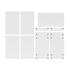 Ensemble de tablettes pour colonne blanc L.30 x P.57 cm Caraway Innovo GoodHome