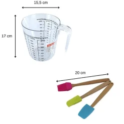 Ensemble verre doseur et accessoires pour pâtisserie Zenker Smart Pastry