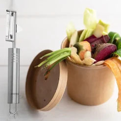 Eplucheur à légumes inox 19 cm Fackelmann Ovale