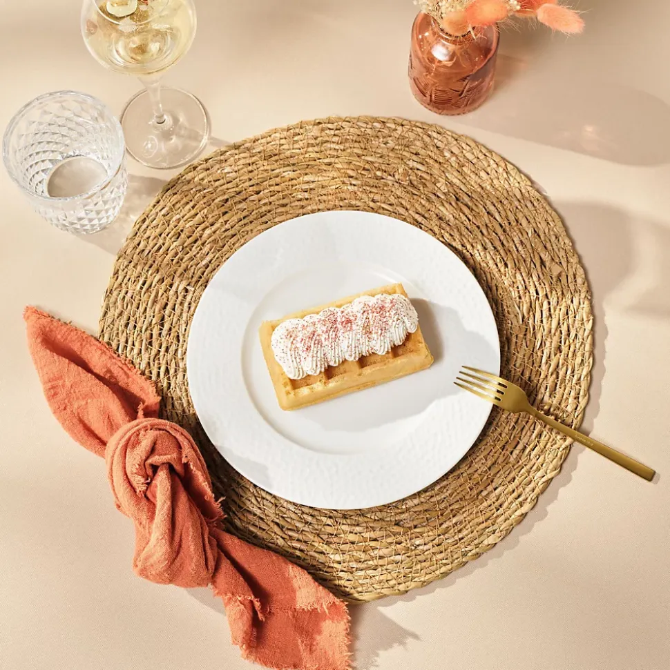 Escade Doré Satiné - Lot de 4 cuillères moka et 4 fourchettes à gâteau