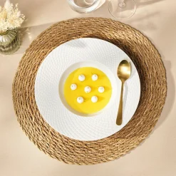 Escade Doré Satiné - Lot de 4 cuillères moka et 4 fourchettes à gâteau