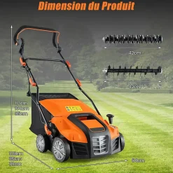 Etagere a Epices en Bambou Naturel,Porte-Epice a 3 Niveaux avec Tablette en Hauteur, pour Cuisine et Salle de Bain, 41.5x18x50CM