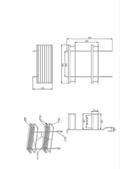 Etagère à suspendre GoodHome Datil, 2 niveaux